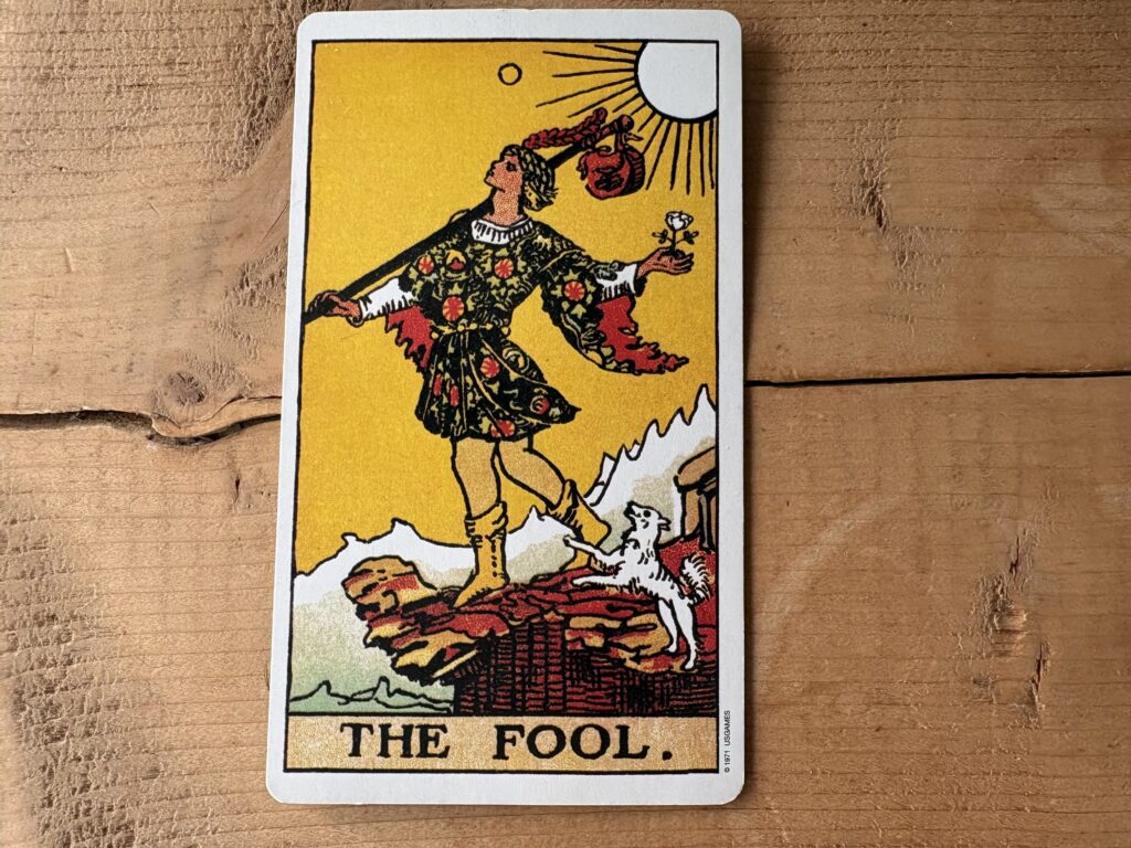 Image of The Fool tarot card.